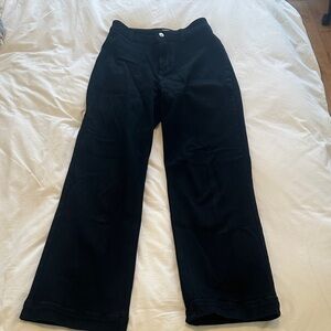 Princess Polly Black Wide Leg Jeans